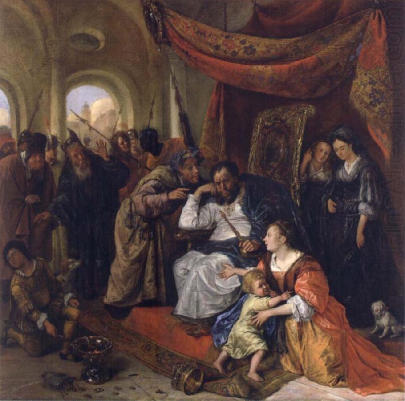 Moses trampling on Pharaob-s crown, Jan Steen